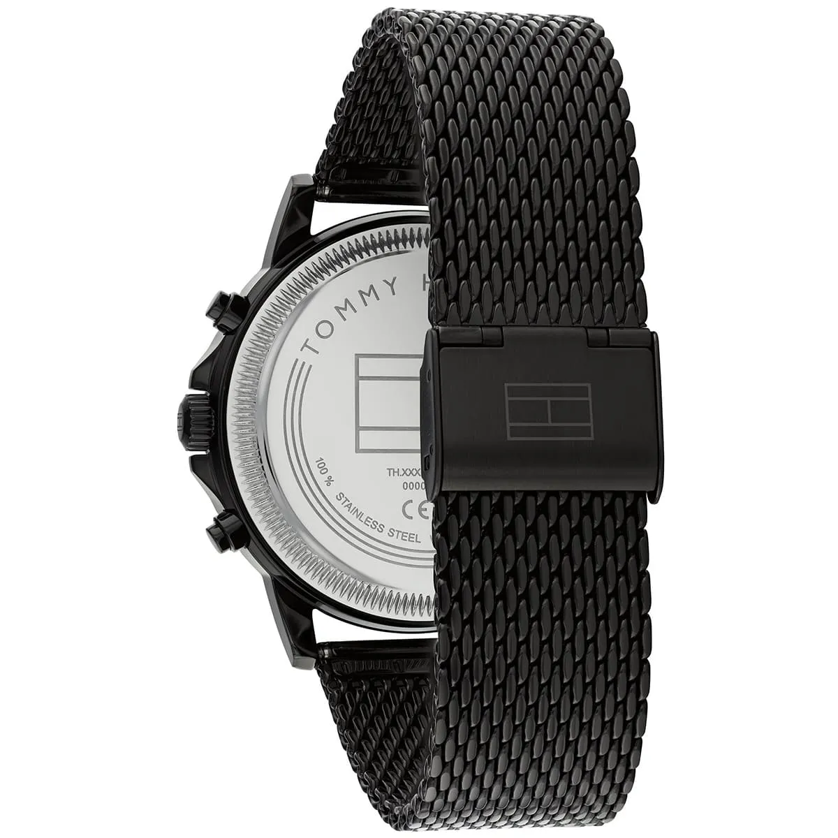 1710610 tommy hilfiger watch men black dial metal stainless steel mesh strap quartz analog stewart 3 1710610 tommy hilfiger watch men black dial metal stainless steel mesh strap quartz analog stewart 3