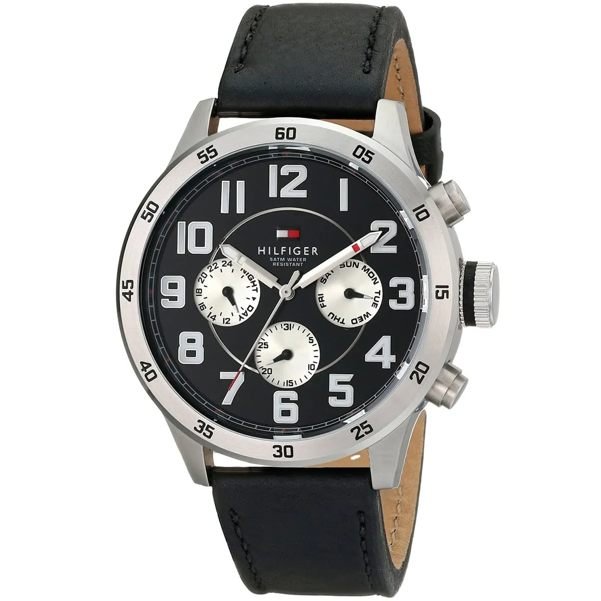 1791050 tommy hilfiger watch 5atm water resistant men black dial leather strap quartz battery analog trent 2 1791050 tommy hilfiger watch 5atm water resistant men black dial leather strap quartz battery analog trent 2