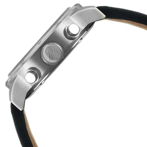 1791050 tommy hilfiger watch 5atm water resistant men black dial leather strap quartz battery analog trent 4