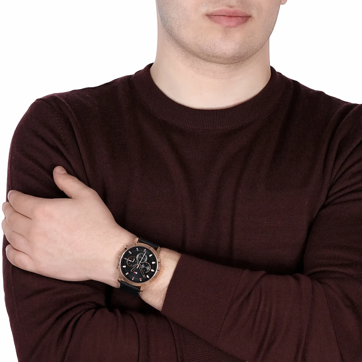 1791798 tommy hilfiger watch men black dial leather strap quartz battery analog chronograph jameson 9 1791798 tommy hilfiger watch men black dial leather strap quartz battery analog chronograph jameson 9