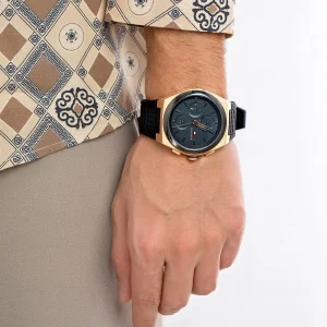1791931 tommy hilfiger watch men black dial rubber strap quartz analog chronograph connor 4