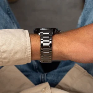 1792061 tommy hilfiger watch men black dial metal stainless steel strap quartz battery analog lars 7