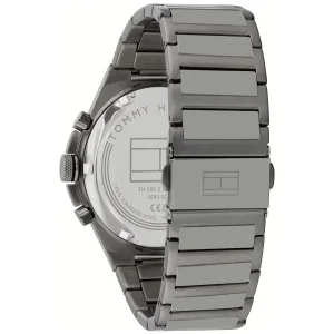1792089 tommy hilfiger watch men blue dial metal stainless steel gray strap quartz battery analog dexter 3