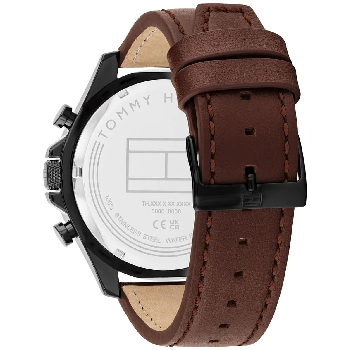 1792164 tommy hilfiger watch men black dial leather brown strap quartz analog clark 3 1792164 tommy hilfiger watch men black dial leather brown strap quartz analog clark 3