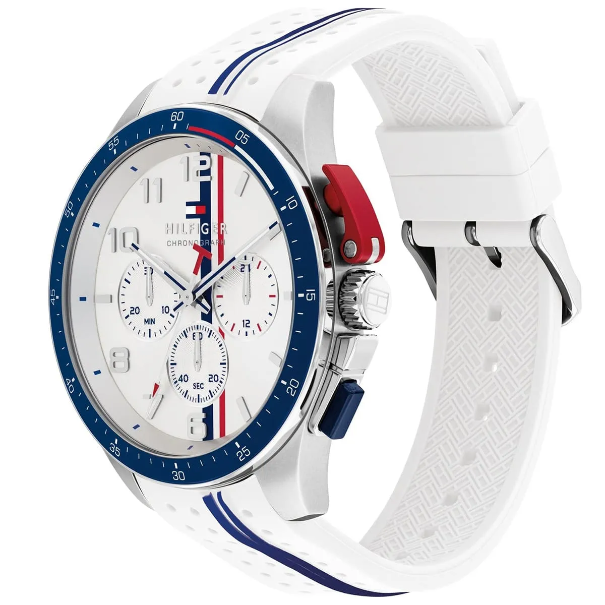1792167 tommy hilfiger watch chronograph men white dial rubber strap quartz analog bank 2 1792167 tommy hilfiger watch chronograph men white dial rubber strap quartz analog bank 2