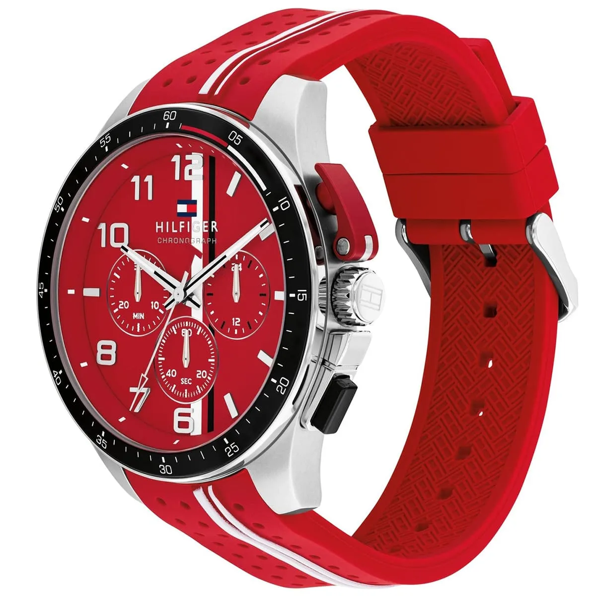 1792170 tommy hilfiger watch chronograph men red dial rubber strap quartz analog bank 2 1792170 tommy hilfiger watch chronograph men red dial rubber strap quartz analog bank 2