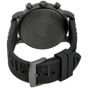 ar11024 emporio armani watch men black dial rubber strap quartz battery analog chronograph luigi xlarge 8