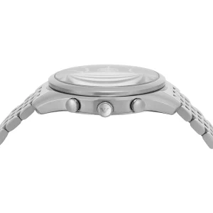 ar11582 emporio armani watch men blue dial metal stainless steel silver strap quartz analog chronograph antonio 5