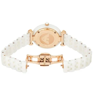 ar1486 emporio armani watch ceramica women mother of pearl white dial ceramic strap quartz battery analog gianni t bar 7