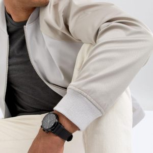 ar1737 emporio armani watch men black dial leather strap quartz analog chronograph luigi 11