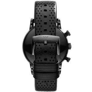 ar1737 emporio armani watch men black dial leather strap quartz analog chronograph luigi 3