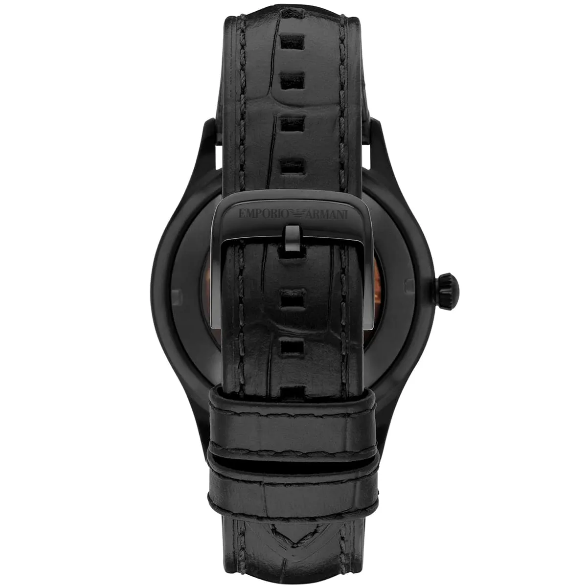 ar1923 emporio armani watch meccanico men brown dial leather black strap automatic analog beta large 3 ar1923 emporio armani watch meccanico men brown dial leather black strap automatic analog beta large 3