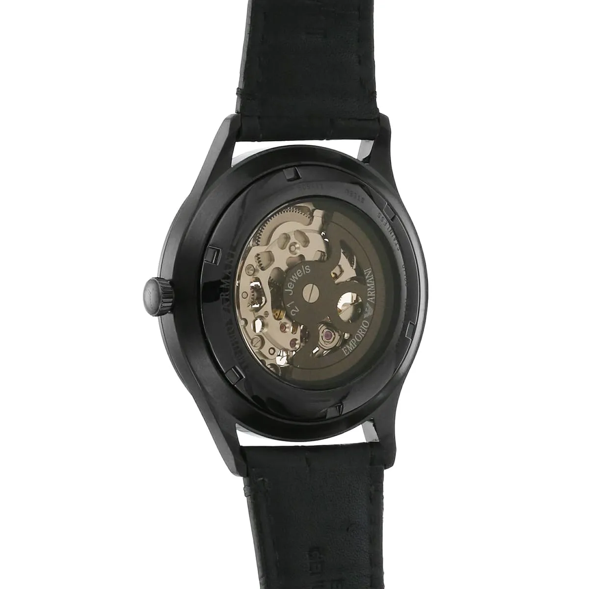 ar1923 emporio armani watch meccanico men brown dial leather black strap automatic analog beta large 4 ar1923 emporio armani watch meccanico men brown dial leather black strap automatic analog beta large 4