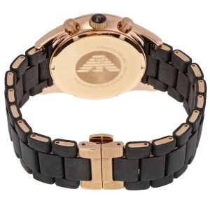 ar5905 emporio armani watch men black rubber metal stainless steel sportivo 5