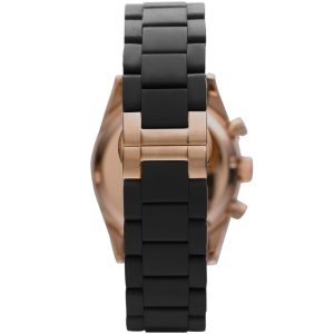 ar5905 emporio armani watch men black rubber metal stainless steel sportivo 7