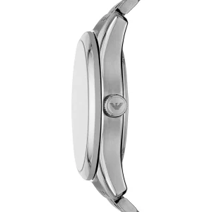 ar60091 emporio armani watch automatic men skeleton green dial metal stainless steel silver strap analog antonio 6