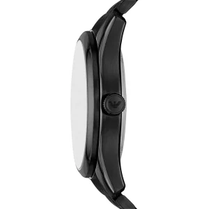 ar60093 emporio armani watch automatic men skeleton black dial metal stainless steel strap analog antonio 4