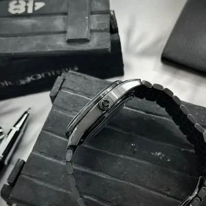 ar60093 emporio armani watch automatic men skeleton black dial metal stainless steel strap analog antonio 8