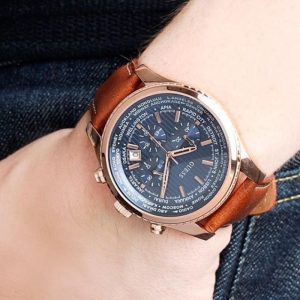w0500g1 guess watch men brown leather pursuit hand 8