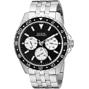 w1107g1 guess watch men silver metal odyssey 2