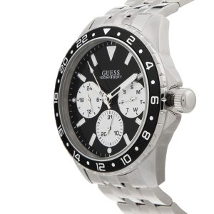 w1107g1 guess watch men silver metal odyssey 3