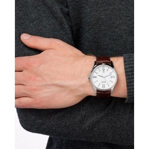 1513021 hugo boss watch men brown leather ambassador hand 8