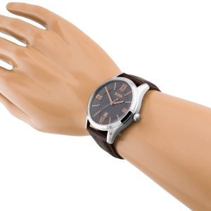 1513041 hugo boss watch men brown leather ambassador hand 5