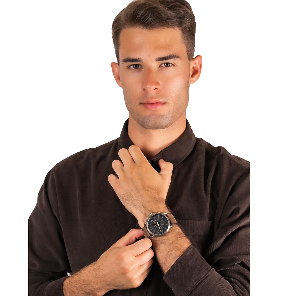1791425 tommy hilfiger watch men black dial leather brown strap quartz battery analog monthly weekly date briggs 9 1791425 tommy hilfiger watch men black dial leather brown strap quartz battery analog monthly weekly date briggs 9