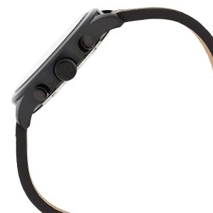 1791577 tommy hilfiger watch men black dial leather strap quartz battery analog monthly weekly date chase 5