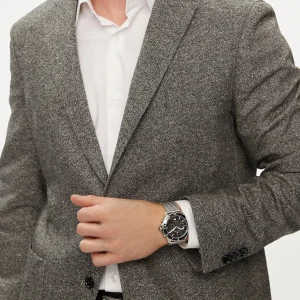 1792092 tommy hilfiger watch dual time men black dial mesh metal stainless steel strap quartz battery analog jordan 5