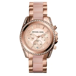 Montre Michael Kors Blair MK5943 femme – vue de face, cadran or rose – Maroc