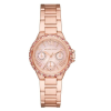 Montre Michael Kors Camille MK7273 femme – vue de face, cadran or rose, nacré – Maroc