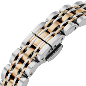 ar11702 emporio armani watch women two tone beige dial metal stainless steel silver gold strap quartz analog gianni t bar 6