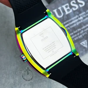 gw0202g5 guess origina watch black dial rubber strap multicolored case egypt 6