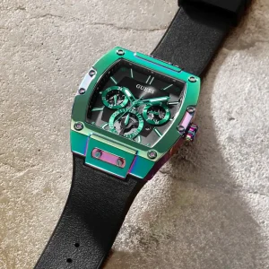 gw0202g5 guess origina watch black dial rubber strap multicolored case egypt 7
