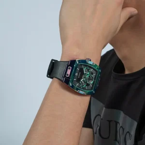 gw0202g5 guess origina watch black dial rubber strap multicolored case egypt 9