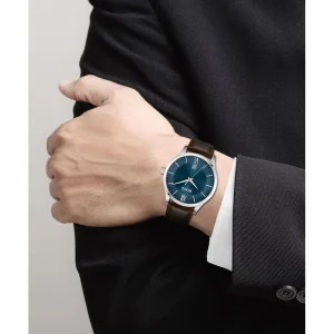 hugo boss elite leather strap watch brown p16400 26276 image