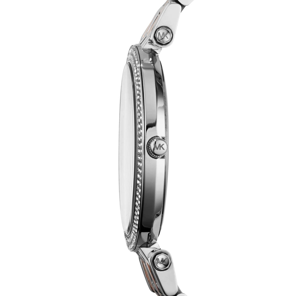 mk3353 michael kors watch women blue dial stainless steel metal silver rose gold two tone strap quartz analog three hand darci 5 mk3353 michael kors watch women blue dial stainless steel metal silver rose gold two tone strap quartz analog three hand darci 5