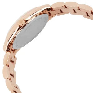mk3513 michael kors watch women rose gold dial metal stainless steel strap quartz battery analog three hand runway slim mini 5