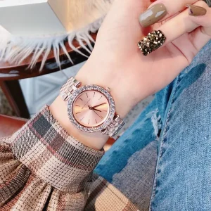 mk4514 michael kors watch women rose gold dial metal stainless steel strap quartz battery analog three hand darci 12