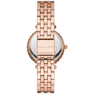 mk4514 michael kors watch women rose gold dial metal stainless steel strap quartz battery analog three hand darci 5