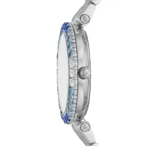 mk4516 michael kors watch women white dial metal stainless steel silver strap quartz battery analog three hand darci 2