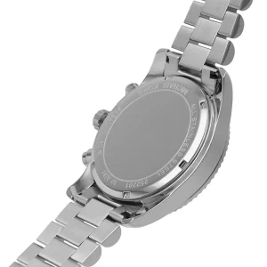 mk7215 michael kors watch women blue dial metal stainless steel silver strap quartz battery analog chronograph lexington 7