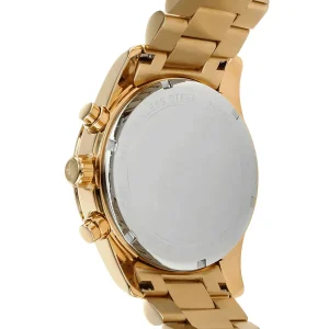 mk7241 michael kors watch women mother of pearl crystals white dial metal stainless steel gold strap quartz battery analog chronograph lexington 5