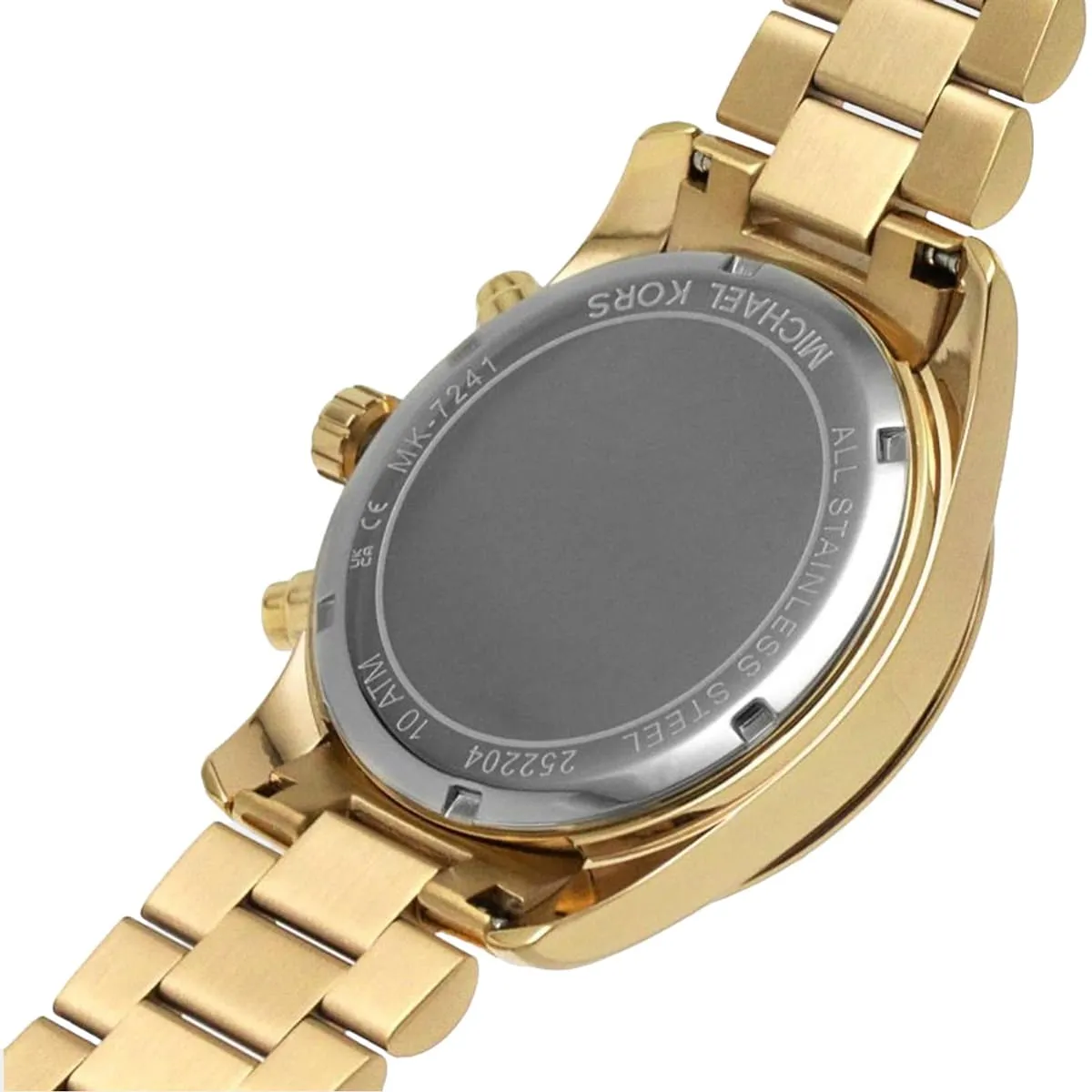 mk7241 michael kors watch women mother of pearl crystals white dial metal stainless steel gold strap quartz battery analog chronograph lexington 6 mk7241 michael kors watch women mother of pearl crystals white dial metal stainless steel gold strap quartz battery analog chronograph lexington 6