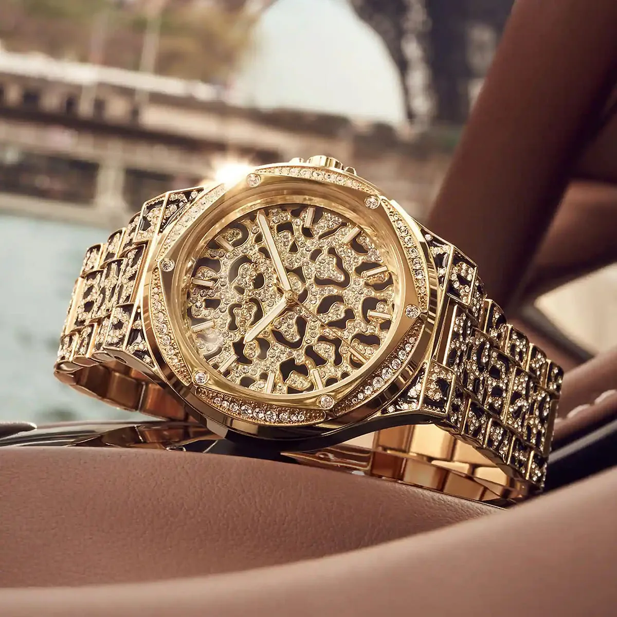 mk7284 michael kors watch women crystals multicolored dial metal stainless steel multi colored strap quartz battery analog three hand lennox 9 mk7284 michael kors watch women crystals multicolored dial metal stainless steel multi colored strap quartz battery analog three hand lennox 9