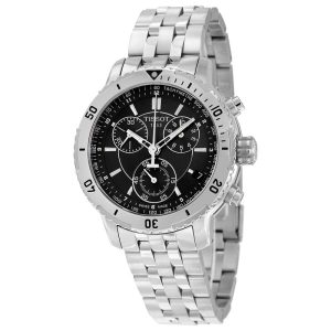 tissot prs 200 chronograph black dial men s watch t0674171105100