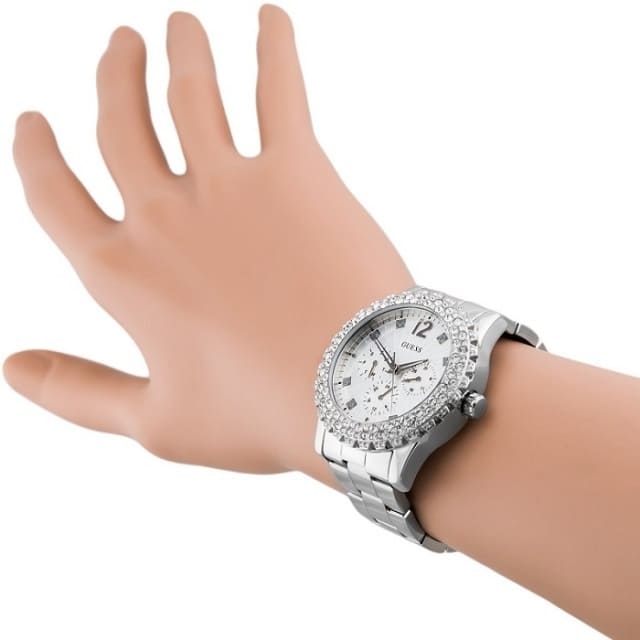 w0335l1 guess watch women silver metal dazzler hand 8 w0335l1 guess watch women silver metal dazzler hand 8