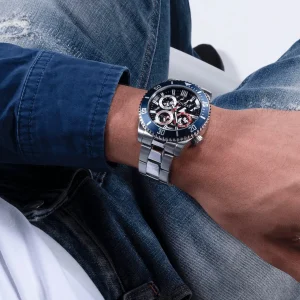 Montre Guess Axle GW0488G1 homme – portée au poignet – Maroc