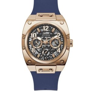 Montre Guess Homme Prodigy GW0569G3 – Bleu Marine Silicone – composant homme du pack couple Belvani Maroc